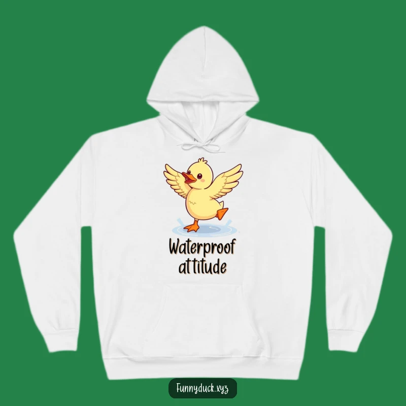 Funny Kawaii Duck Puddle Jump Hoodie: Cozy Fun & Playful Design, Ultimate Funny Gift