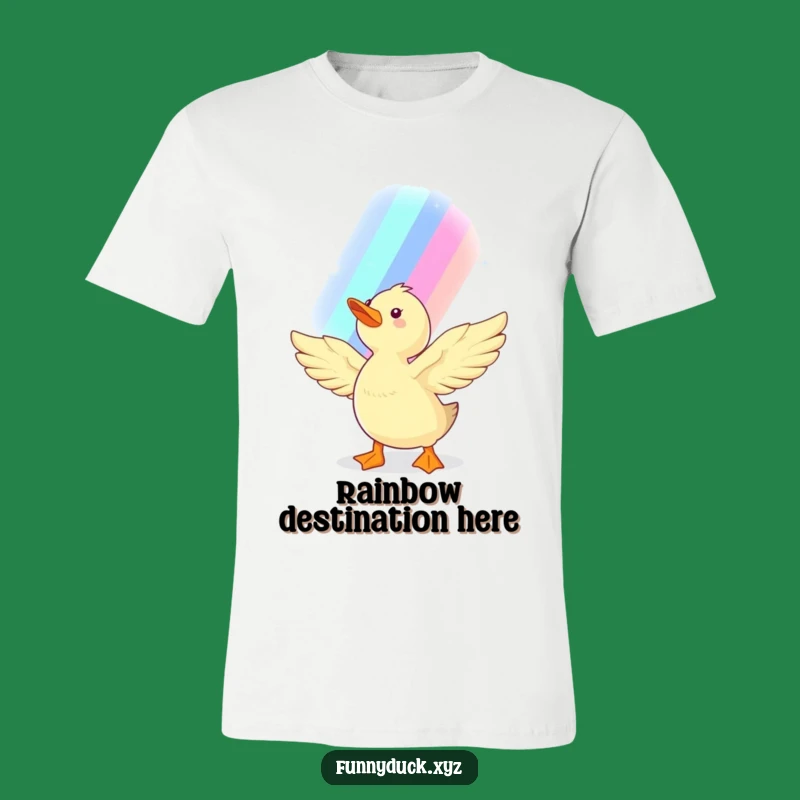 Funny Kawaii Duck Rainbow Dreamer T-Shirt: Inspirational Apparel and Hilarious Gift for the Hopeful